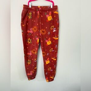 Nike Sportswear Men's Deep Clay Space Floral Pattern sweats medium